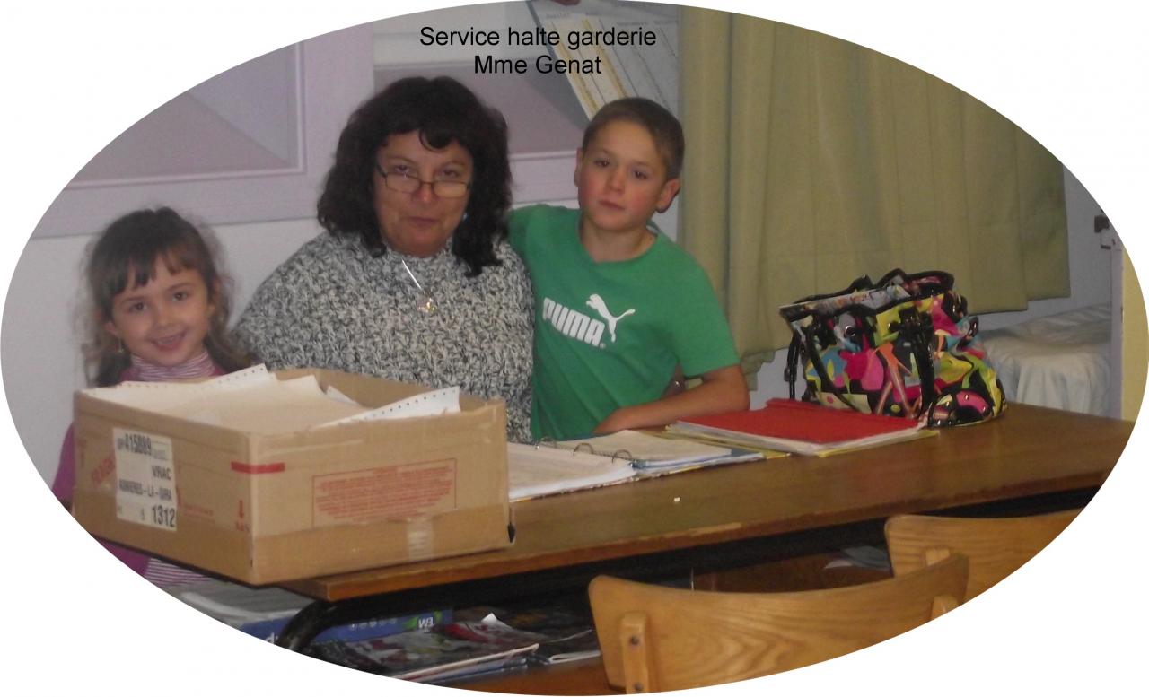 Service garderie en 2013