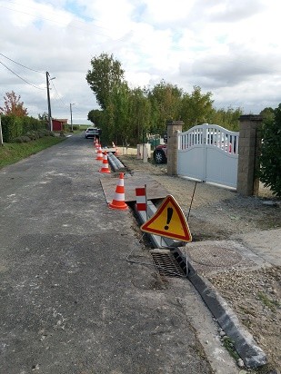 Travaux route de la Tranche 
