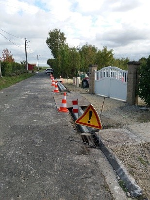 Travaux route de la Tranche 