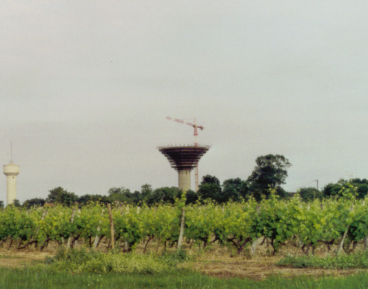 Construction du château d'eau