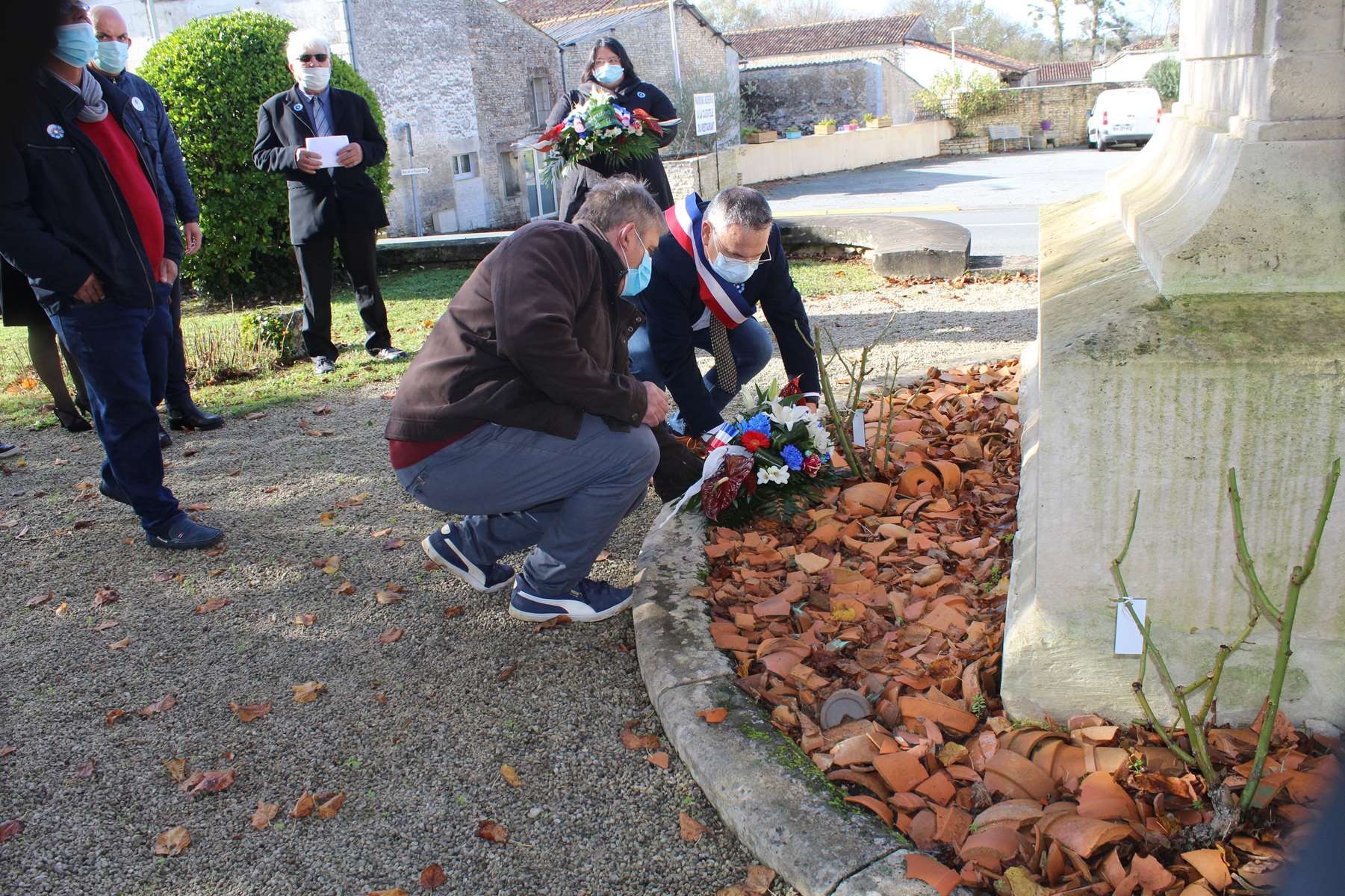 Dépôt de gerbe 11 novembre 2020