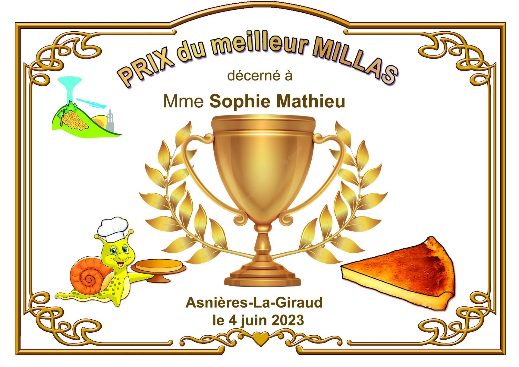 Prix Sophie Mathieu 2023