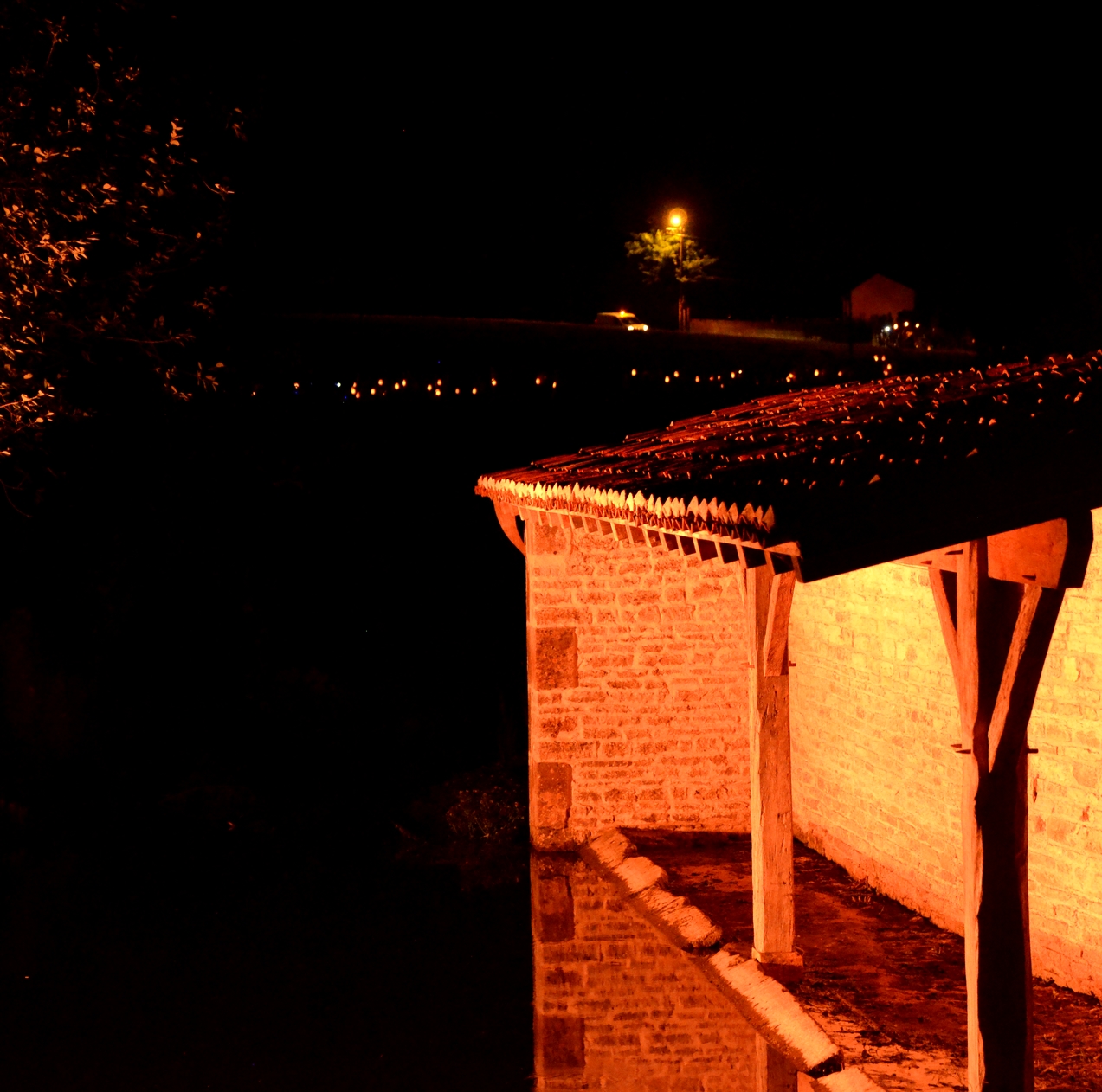 Arrivée du cortège au lavoir