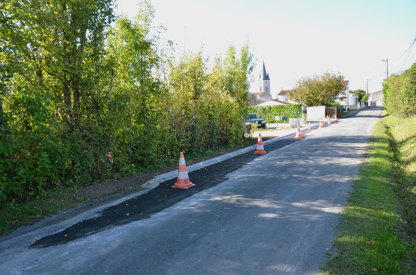 travaux route de La Tranche