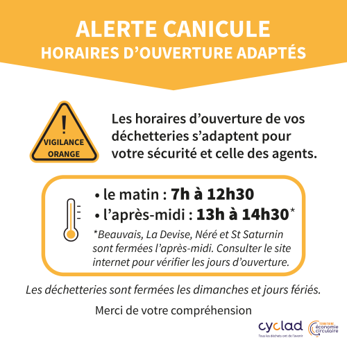 1200x1200 horaire dechetteries canicule reseaux sociaux vigilance orange