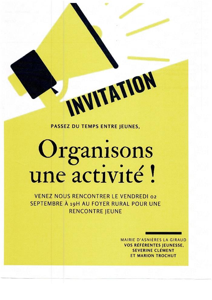 Invitation jeunes